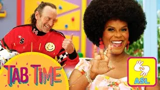 Thumbnail: Tab Time: How We Communicate | ASL Interpreter on Screen! | Learning About Signing