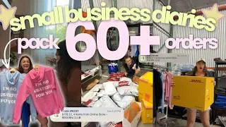 Thumbnail: small business diaries: pack 60+ orders with me