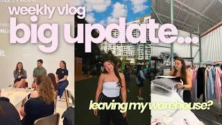 Thumbnail: there's a lot to catch you up on... a week in my life as a business owner