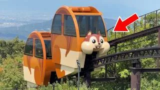 Thumbnail: 乗り物天国。山の中を走る日本一かわいいケーブルカーに乗ってみた｜生駒山上遊園地 DONDONどんぐリス