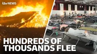 Thumbnail: More than 200,000 people evacuated as wildfires devastate Europe