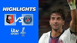 Thumbnail: HIGHLIGHTS - Ferran Torres FIGHTBACK! | Rennes v PSG | Ligue 1 x ITV Sport