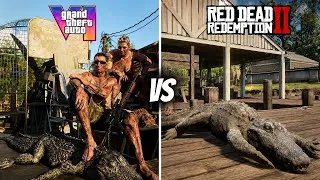 Thumbnail: GTA 6 vs RDR2 - The Ultimate Graphics & Details Comparison (2026)