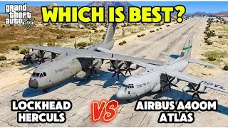 Thumbnail: Lockheed C-130 Hercules vs Airbus A400M Atlas in GTA 5 | Ultimate Military Cargo Plane Comparison