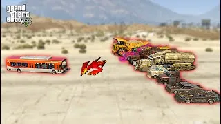 Thumbnail: BUS vs Heavy Vehicles | Testing the Strength of the Bus in GTA 5 | Physics and Crash Test