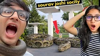 Thumbnail: Society Me Anaconda Snake 😱 Aa Gaya 😰 Sourabh Joshi Vlogs @souravjvlogs #souravjoshivlogs 