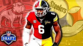 Thumbnail: DAYLEN EVERETTE IS A STEELER 😈 4.38 SPEED + SEC DAWG ENERGY || ROUND 3 || NFL DRAFT 2026 🎥🍿