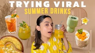 Thumbnail: Testing Viral Summer Drink Recipes 🤤☀️ // Aiman Anwar 
