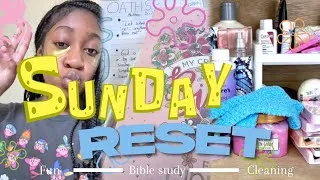 Thumbnail: SUNDAY RESET ✿| bible study, cleaning, motivation!