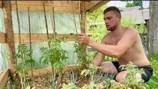 Thumbnail: Life in my grandfather's old house, Showering in cold water, cooking fish