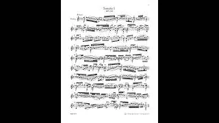 Thumbnail: (SCORE VIDEO) J. S. Bach: Sonata No. 1 in G minor (Iván Kostornyi)