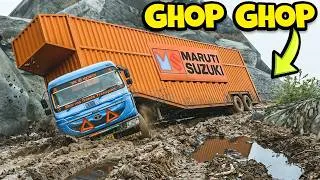 Thumbnail: TATA SIGNA With Longest Indian Trailer Struggling in Extreme Mud Roads | Ets2