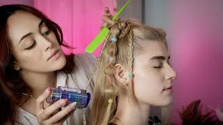 Thumbnail: ASMR Festival Hairstyle Look | Boho Braids, Colorful Accessories & Effortless Styling | Soft-Spoken