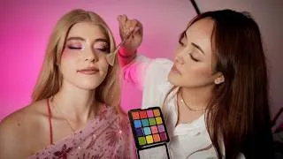 Thumbnail: ASMR Midnight Sun Makeup 🐬✨ Zara Larsson Makeup Tutorial | Pink Glam, Glitter, Face Gems Soft-Spoken