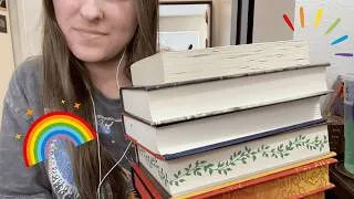 Thumbnail: ASMR books for pride month! 🏳️‍🌈 | tapping on queer books