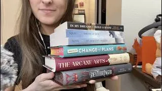 Thumbnail: Soft Spoken ASMR | book reviews + haul! 📚 mystery, fantasy, contemporary