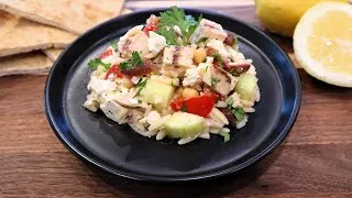 Thumbnail: A taste of Greece: Orzo & Grilled Chicken Pasta Salad
