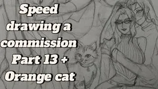 Thumbnail: Speed drawing a commission Part 13 + Orange cat