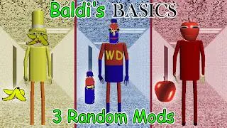 Thumbnail: Baldi's Basics – 3 Random Mods // WD-Baldi, Apple-Baldi, Banana-Baldi