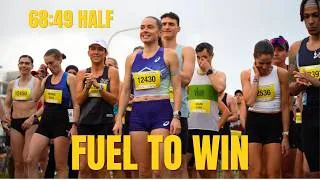Thumbnail: What I Eat Before a 68-Minute Half Marathon (I Won!)