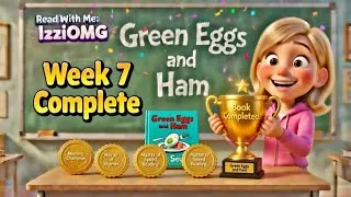 Thumbnail: Stop! Can you pass the Week 7 Reading Test? 🏆 Green Eggs and Ham by Dr. Seuss | IzziOMG