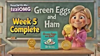 Thumbnail: Wait! Can you pass the Week 5 Reading Test? 🏆 Green Eggs and Ham by Dr. Seuss | IzziOMG