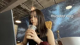 Thumbnail: a day in my life ☕💻: productive cafe study sesh, hanging w/ friends, thursday hip hop class