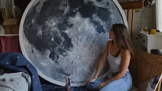 Thumbnail: Art Vlog | Painting the moon & summer in Croatia 