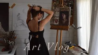 Thumbnail: Art Vlog | A realistic week, oil painting, tidying & new projects!