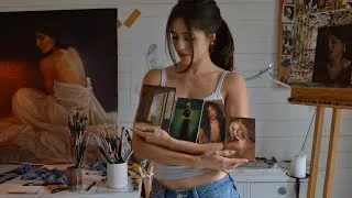 Thumbnail: Art Vlog | A week in the studio creating mini oil paintings 