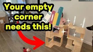 Thumbnail: 6-Tier L-Shaped Corner Bookshelf Review! 📚 Space-Saving Industrial Brown Bookcase