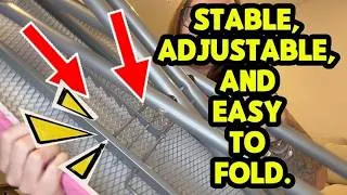 Thumbnail: Oleaf Height-Adjustable Full-Size Ironing Board Review! 👚 Pink Heavy-Duty Iron Rest Board