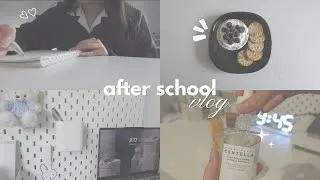 Thumbnail: After School vlog | night routine, snacks, afternoon studying