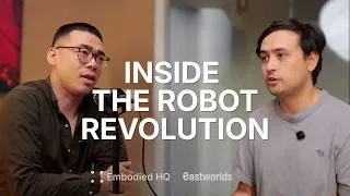 Thumbnail: Training Robots on Unitree G1s ft Eastworlds