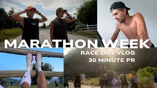 Thumbnail: MARATHON WEEK | race day vlog |