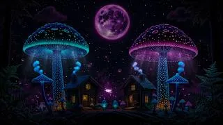 Thumbnail: (No Ads) Mushroom Relaxing Music 🍄 Deep Sleep in 2 Minutes • Calm Your Mind & Release Stress