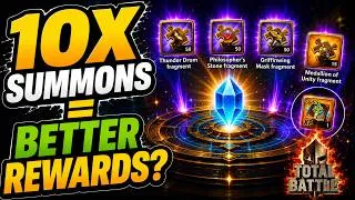 Thumbnail: TOTAL BATTLE | NEVER Use 1 Summon Key at a Time! Save and Use 10X ⚔️🔑