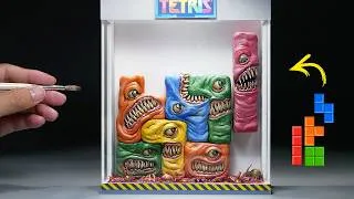 Thumbnail: I Made the Scariest Tetris Diorama