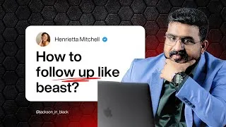 Thumbnail: How to follow up like a beast, Sales Coaching, Business coach, Jackson jose sales trainer