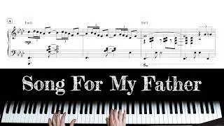 Thumbnail: Song For My Father - advanced jazz piano arrangement with sheet music