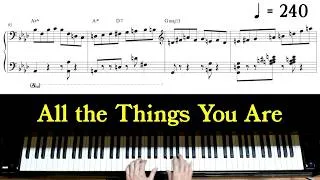 Thumbnail: All the Things You Are - advanced jazz piano arrangement with sheet music