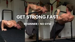Thumbnail: How to Build Strength Fast in Calisthenics (Even as a Complete Beginner)