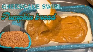 Thumbnail: Cheesecake Swirl Pumpkin Bread with Streusel Topping | Easy Fall Recipe!