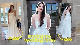 Thumbnail: Recreating a $7,000 wedding dress for $600 (I sewed my own wedding gown)