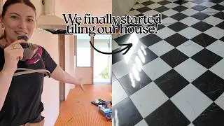 Thumbnail: We finally started tiling our house! (episode 5)