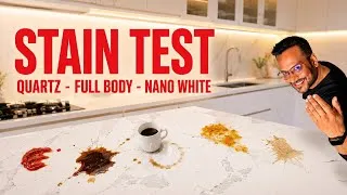 Thumbnail: Ep.3: Kitchen Countertop Stain Test | Quartz vs Full Body Tile vs Nano White.