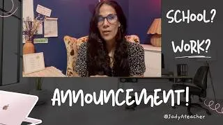 Thumbnail: Homeschool, School and Work Announcement!