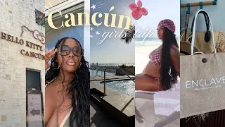 Thumbnail: travel vlog | girls trip to Cancun, all inclusive resort, hello kitty cafe, beach days, food & more 