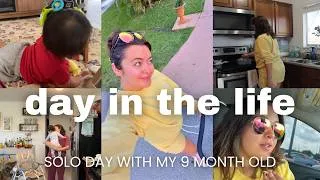 Thumbnail: SAHM VLOG | solo with my 9 month old, day in the life, realistic, motherhood