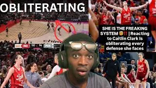 Thumbnail: SHE IS THE FREAKING SYSTEM!! | Reacting to Caitlin Clark Is obliterating every defense she faces